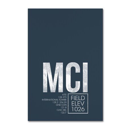 Trademark Fine Art 08 Left 'MCI ATC' Canvas Art, 30x47 ALI14827-C3047GG